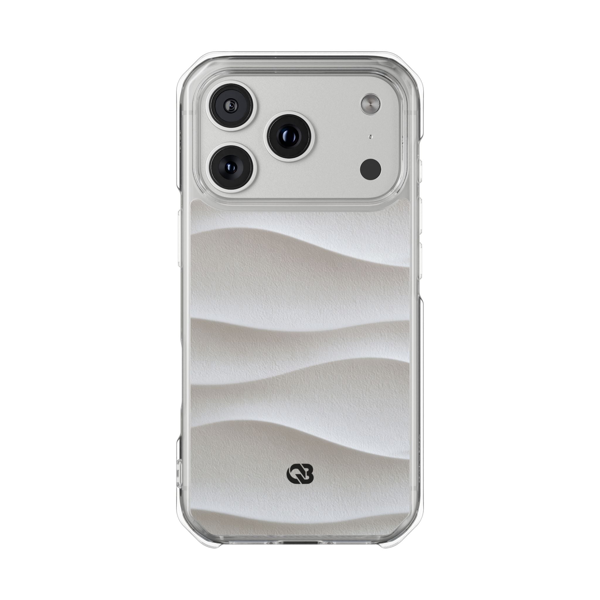 White Impact MagSafe Phone Case for iPhone - Arctic Flow Ridges
