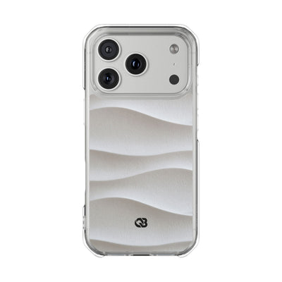 White Impact MagSafe Phone Case for iPhone - Arctic Flow Ridges