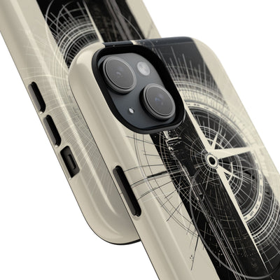 Beige Tough 2.0 Magsafe Phone Case for iPhone - Zenith Vector Spire