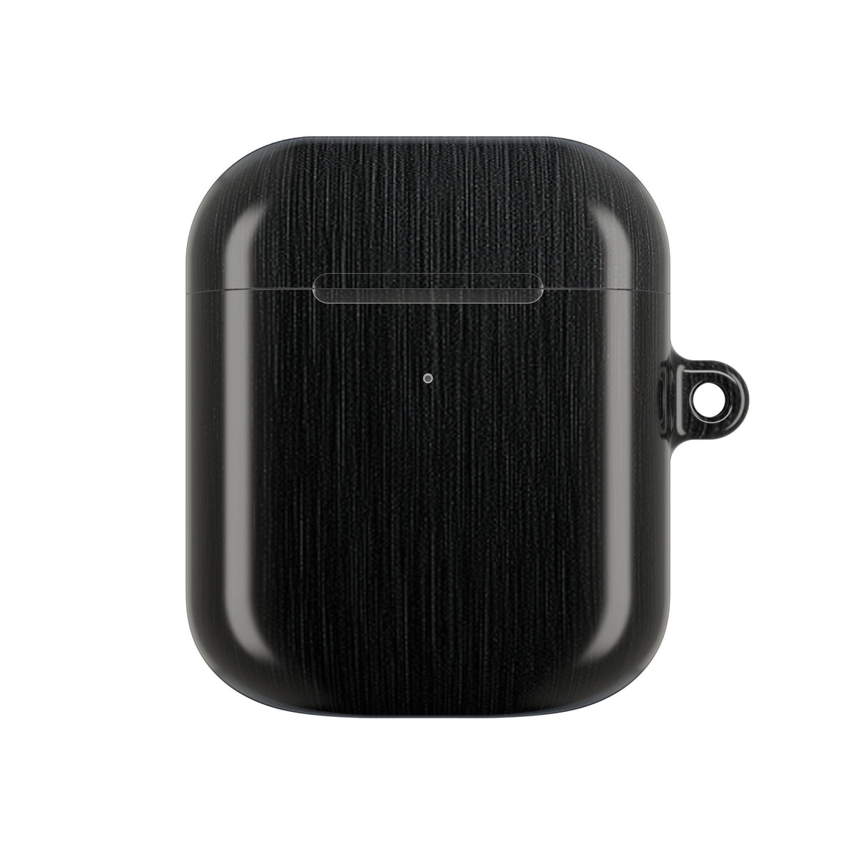 Obsidian Brushed Steel · Hard Case for AirPods & AirPods Pro · Black