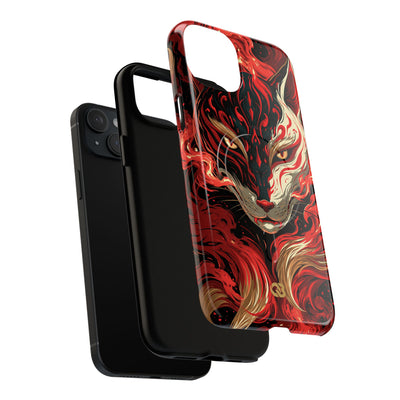 Crimson Kitsune Spirit · Tough 2.0 Magnetic Phone Case for iPhone · Red