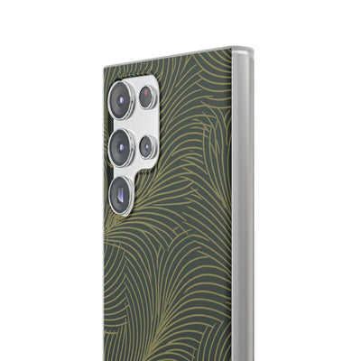 Green Lite Phone Case for Samsung - Dark Olive Plume