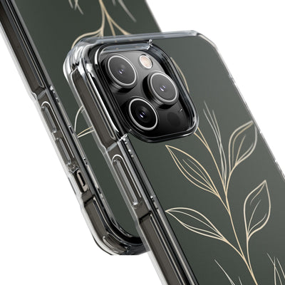 Green Impact MagSafe Phone Case for iPhone - Deep Moss Willow