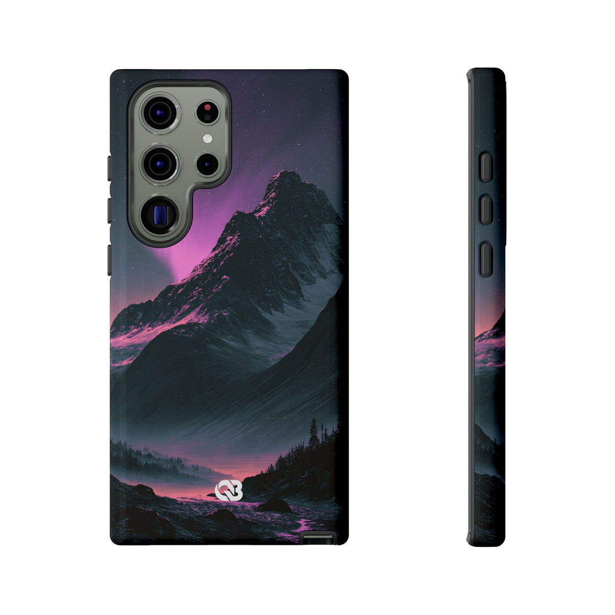 Arctic Aurora Summit · Tough Phone Case for Samsung · Black