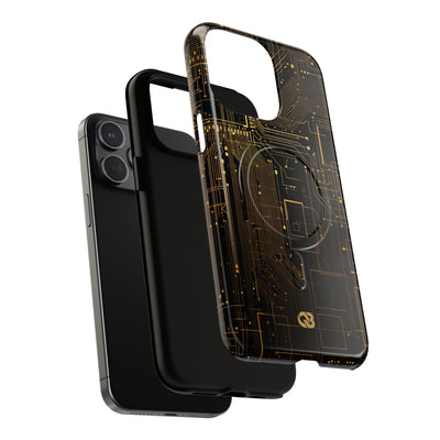 Gold Tough 2.0 Magsafe Phone Case for iPhone - Amber Core Mainframe