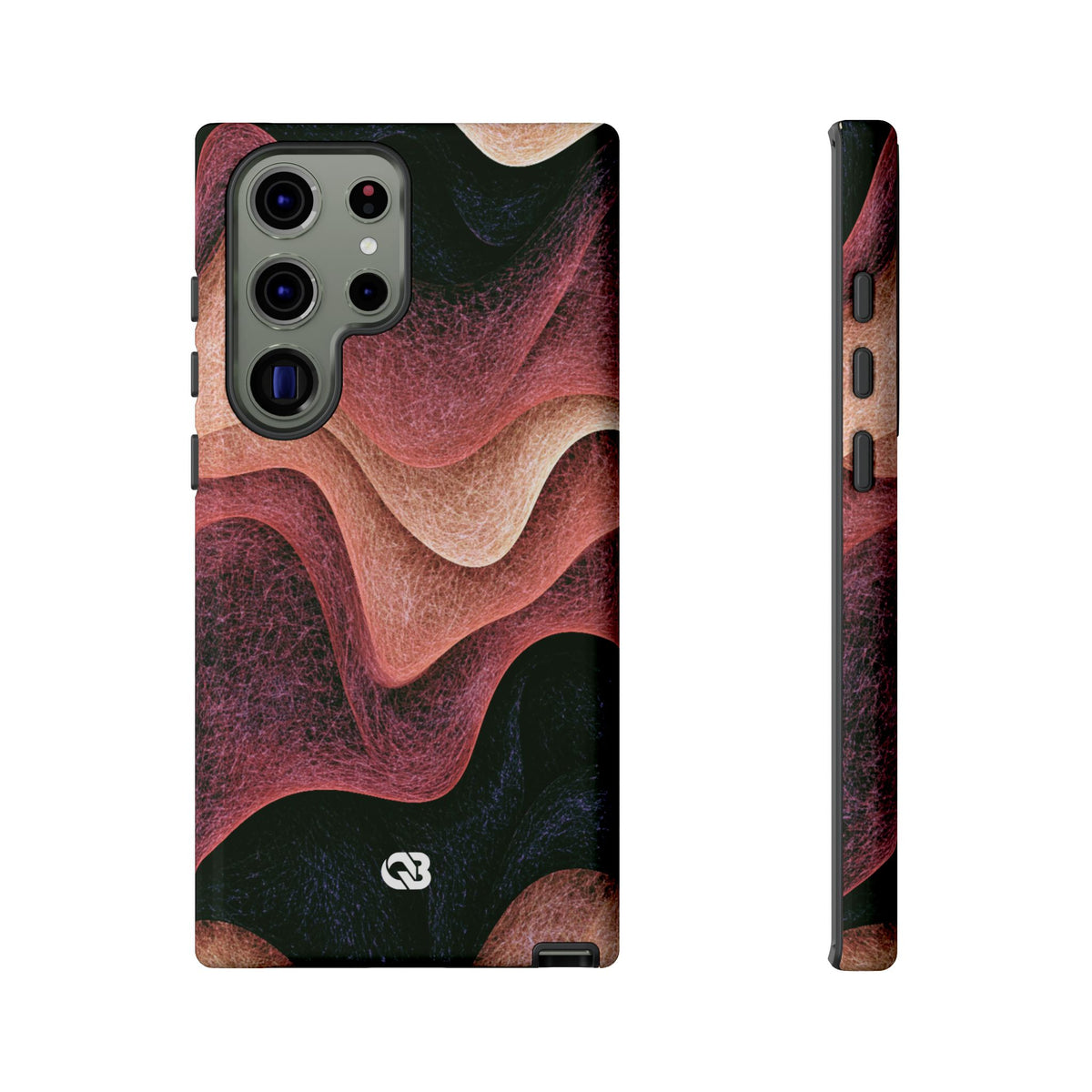 Rose Contour Waves · Tough Phone Case for Samsung · Pink