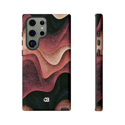 Rose Contour Waves · Tough Phone Case for Samsung · Pink