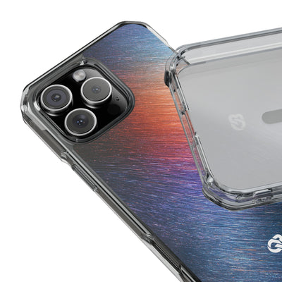 Radiant Energy Stream · Clear Impact Magnetic Phone Case for iPhone · Blue