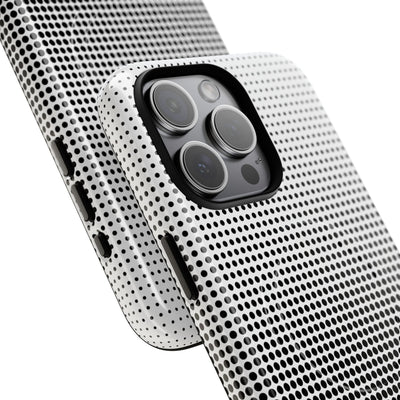 Black Tough 2.0 Magsafe Phone Case for iPhone - Obsidian Halftone Flux