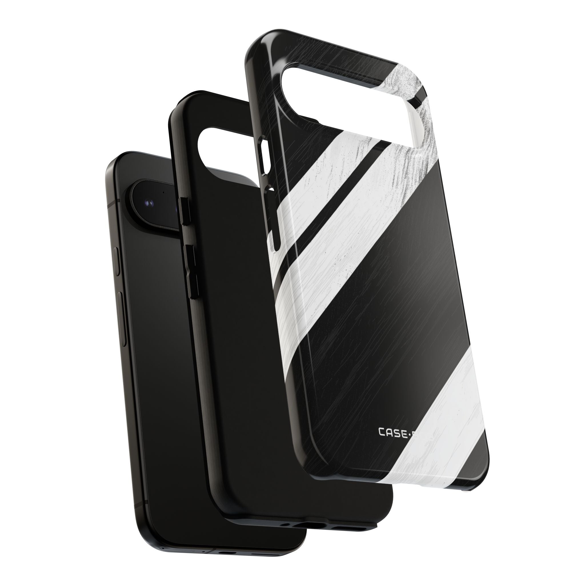 Distressed Stripe Motion Google Pixel 9 Pro XL Case - Tough