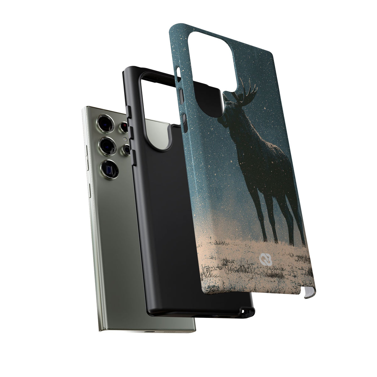 Nordic Boreal Moose · Tough Phone Case for Samsung · Blue
