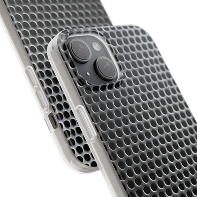 Silver Lite Phone Case for iPhone - Brutalist Steel Mesh