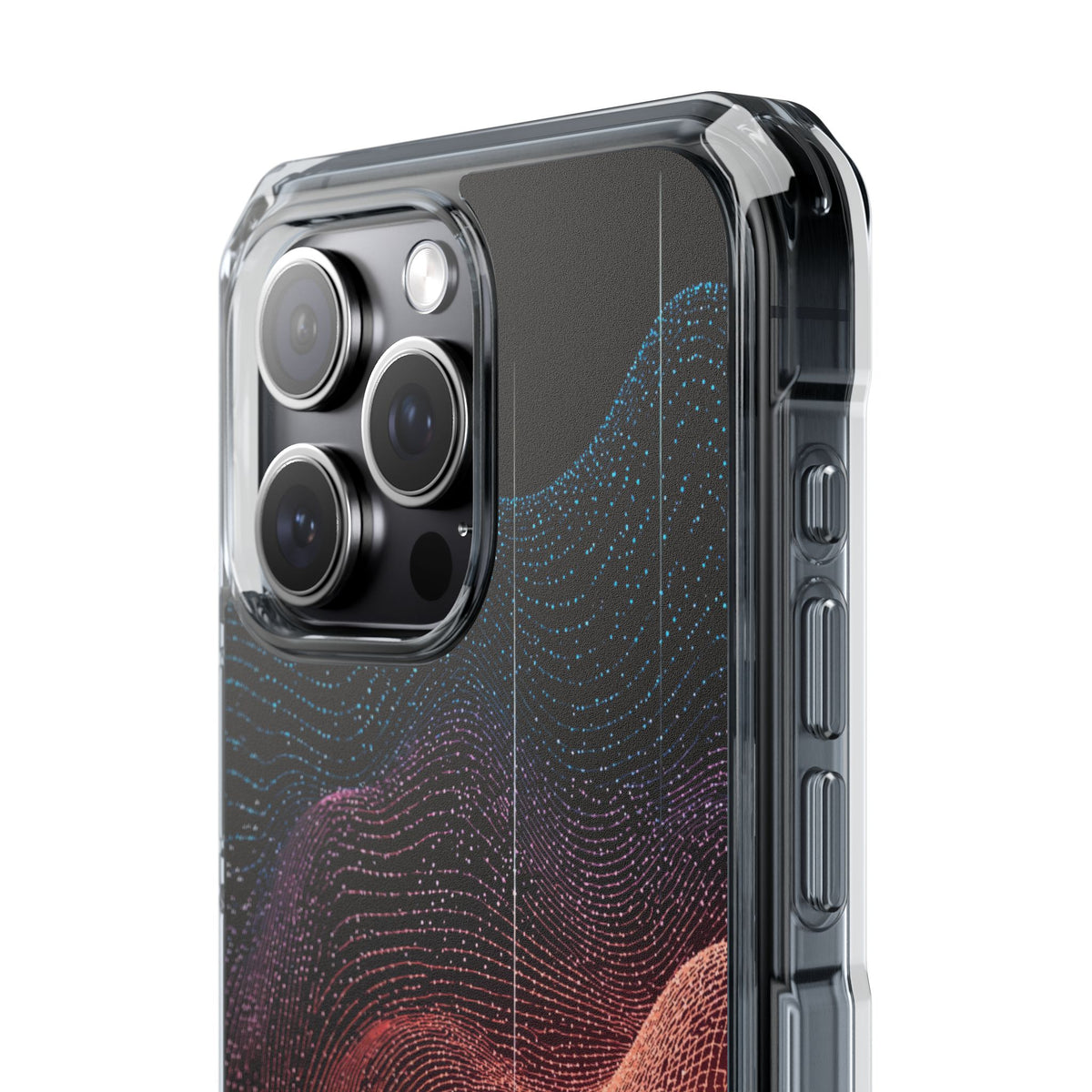 Spectral Elevation · Clear Impact Magnetic Phone Case for iPhone · Orange