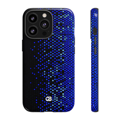 Cobalt Hex Dispersion · Tough Phone Case for iPhone · Blue