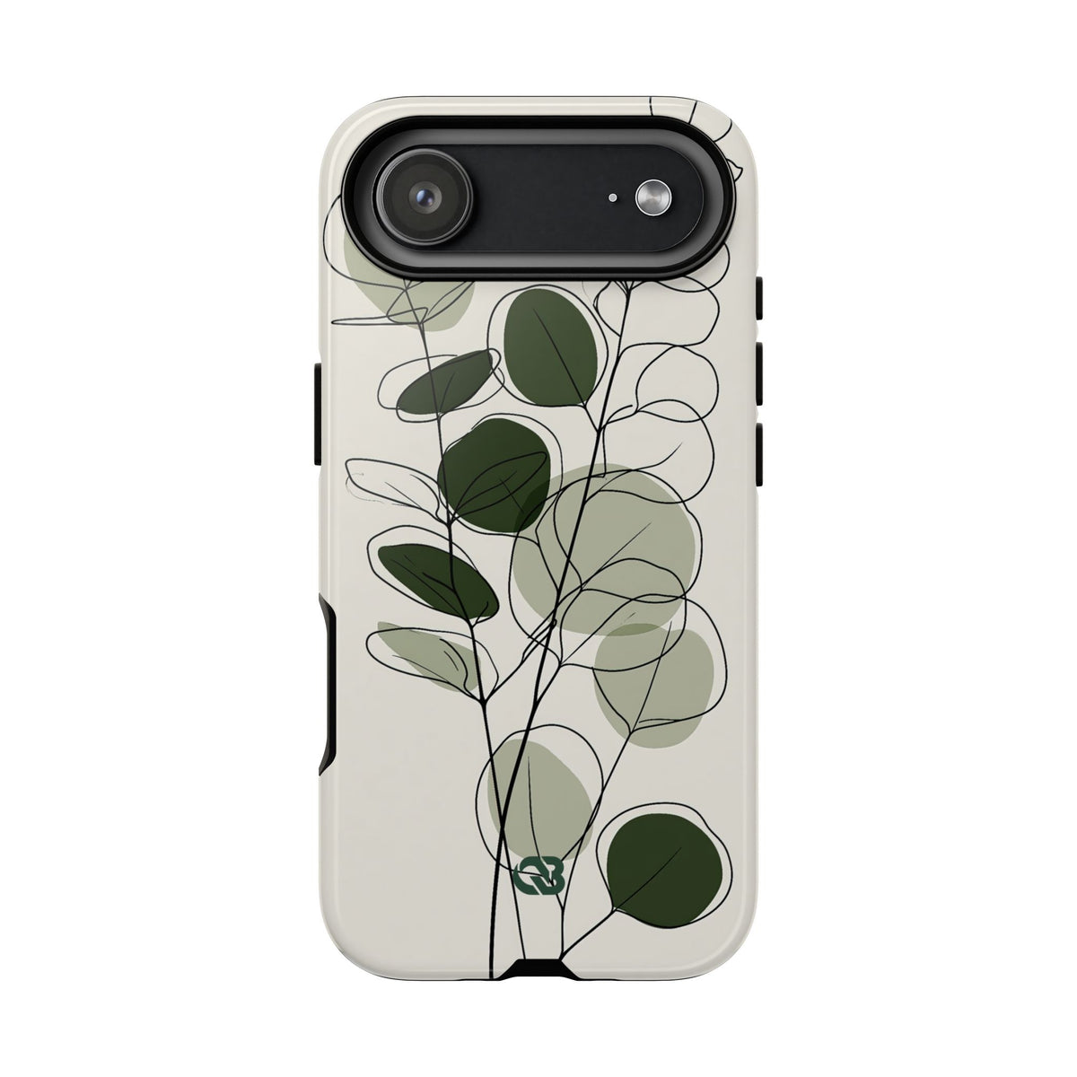 Eucalyptus Foliage Study · Tough Phone Case for iPhone · Green