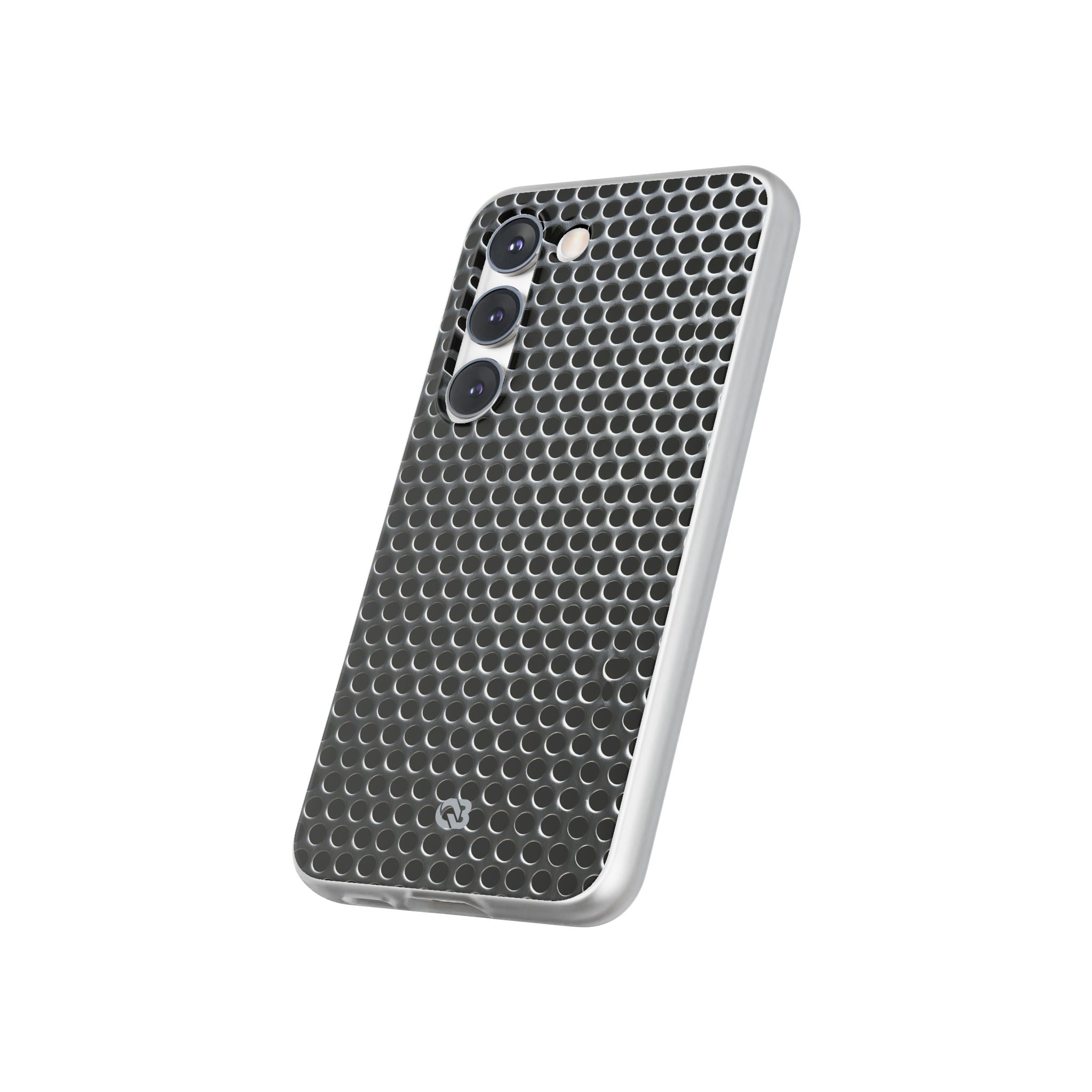 Silver Lite Phone Case for Samsung - Brutalist Steel Mesh