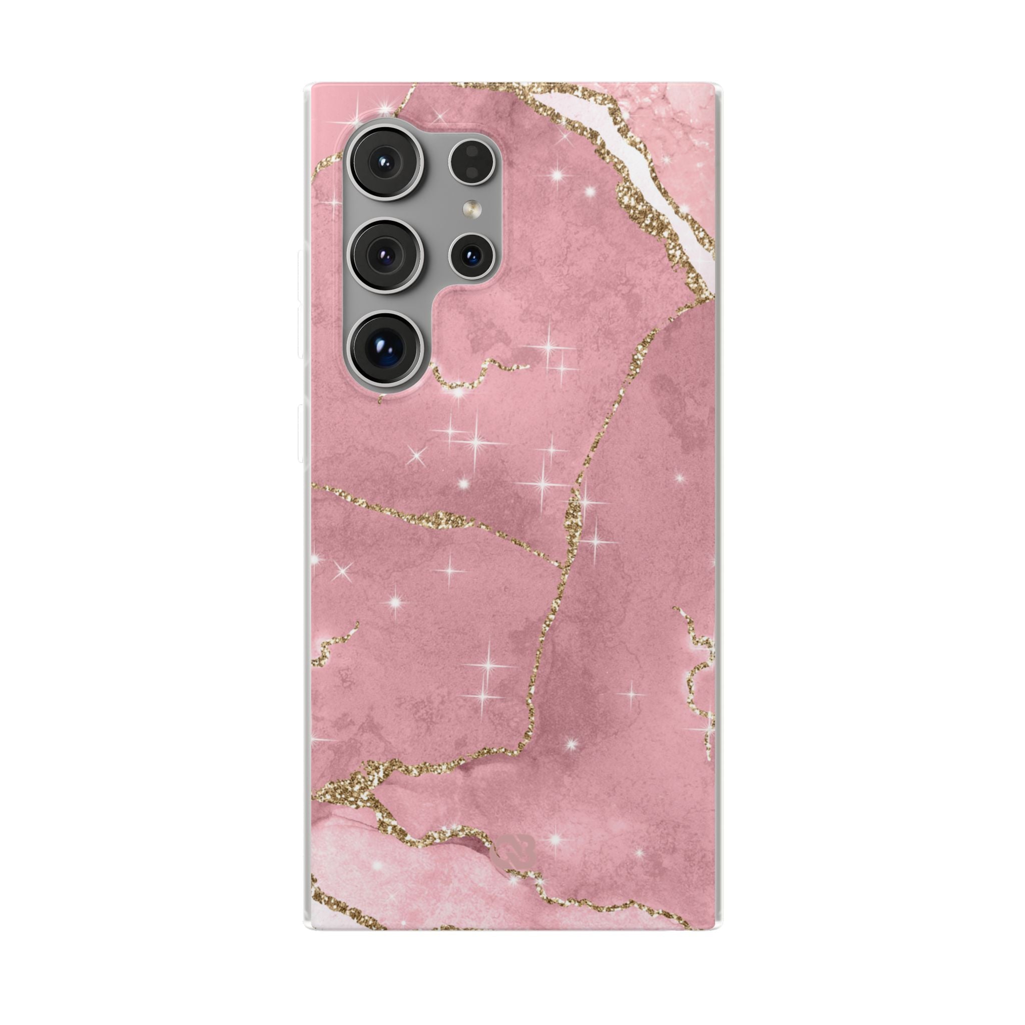 Rose Sparkle Marble · Soft Phone Case for Samsung
