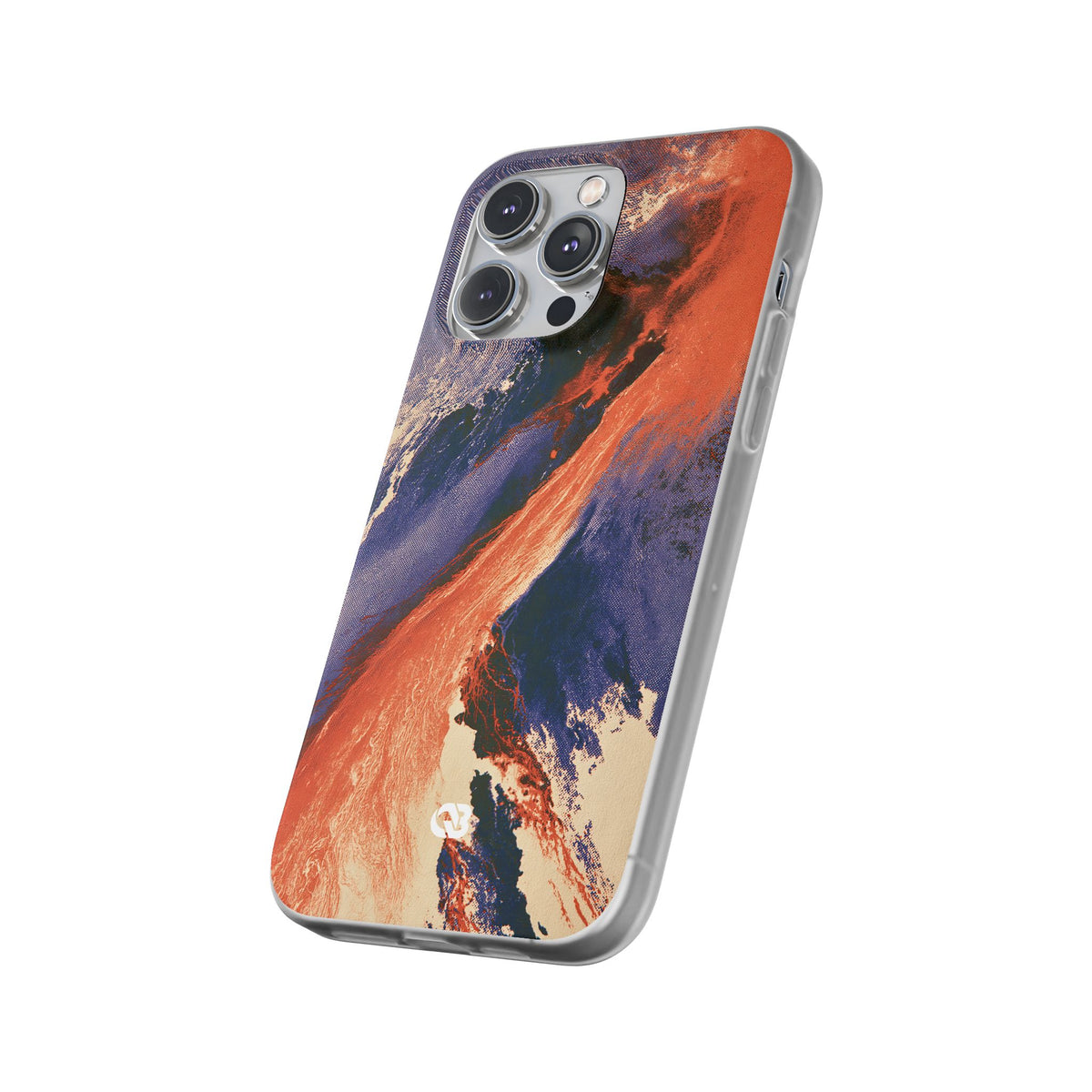 Solar Aura Drift · Lite Phone Case for iPhone ·  Orange