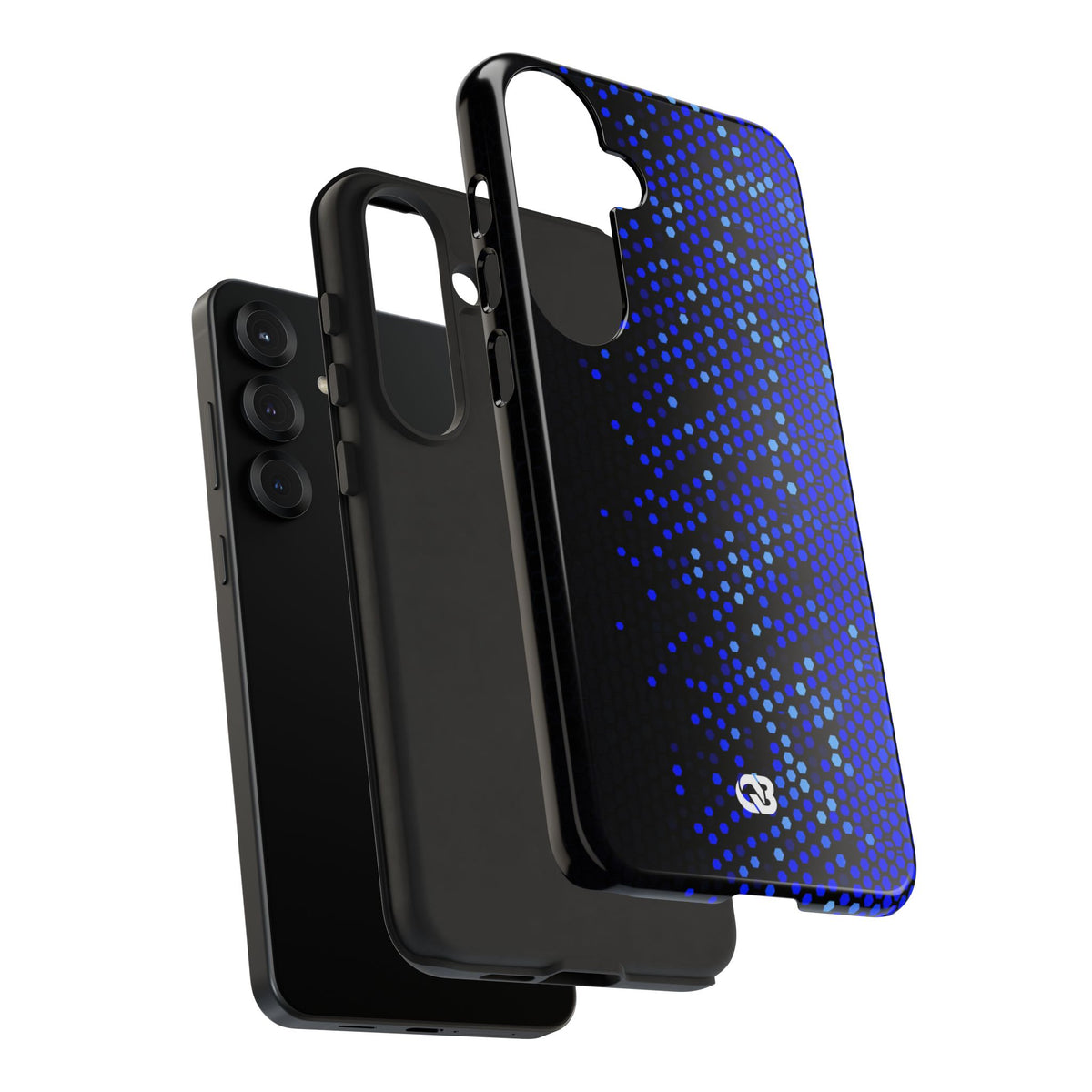 Cobalt Hex Dispersion · Tough Phone Case for Samsung · Blue