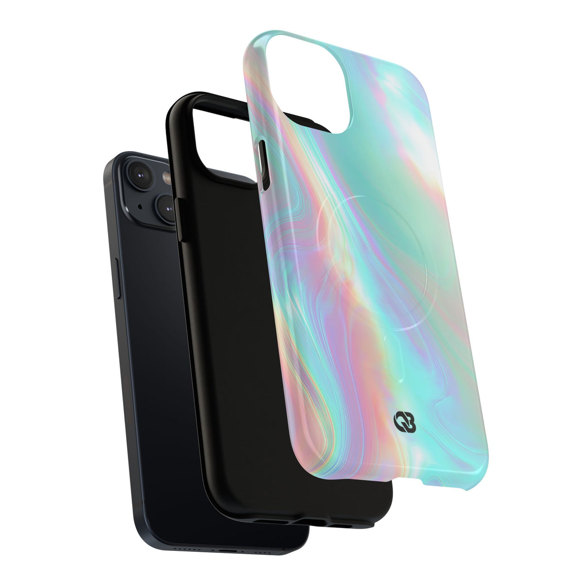 Prismatic Liquid Light · Tough 2.0 Magnetic Phone Case for iPhone · Teal