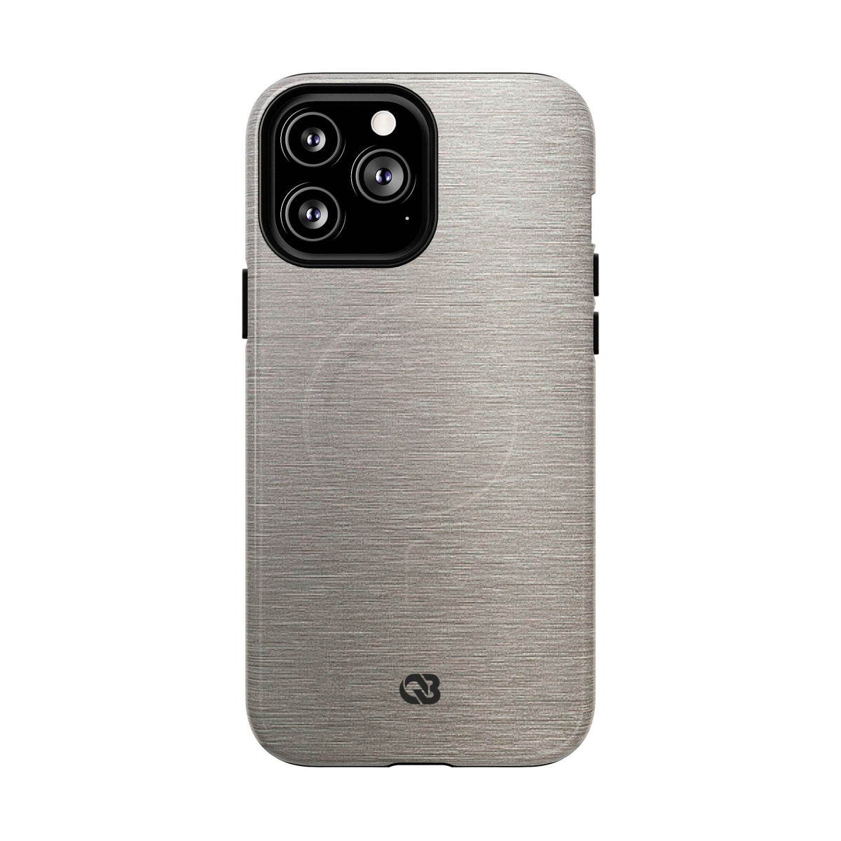 Brushed Silver Alloy · Tough 2.0 Magnetic Phone Case for iPhone · Silver