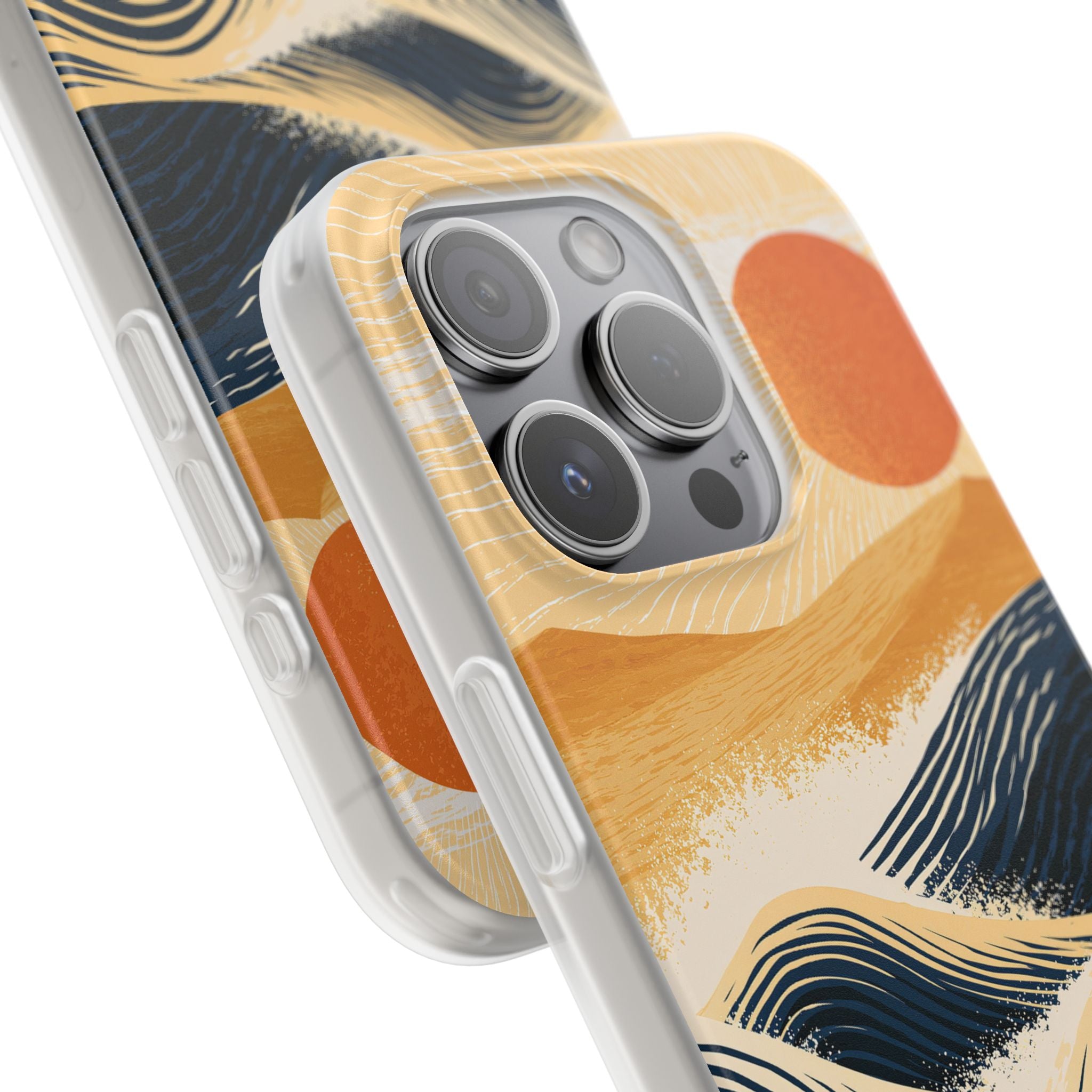 Blue Lite Phone Case for iPhone - Kyoto Cresting Tide