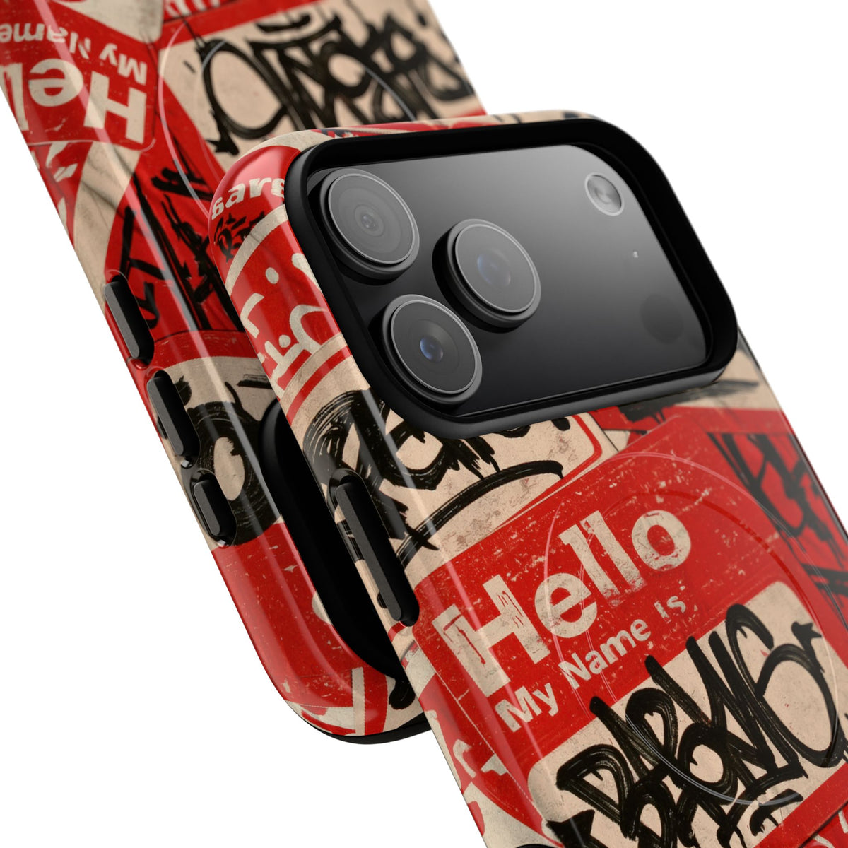 Slap Tag Collage · Tough 2.0 Magnetic Phone Case for iPhone · Red