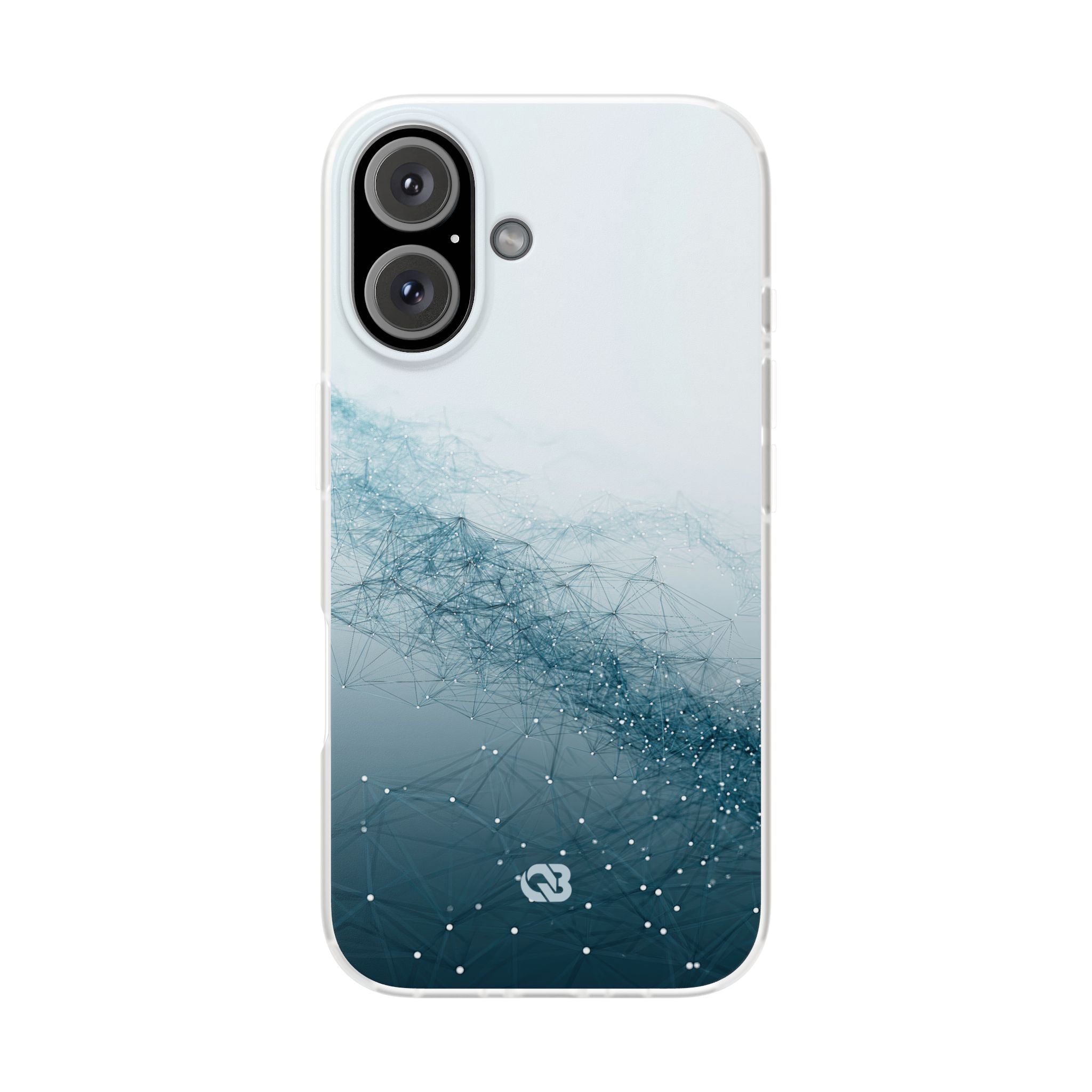 Teal Lite Phone Case for iPhone - Cyan Vector Lattice