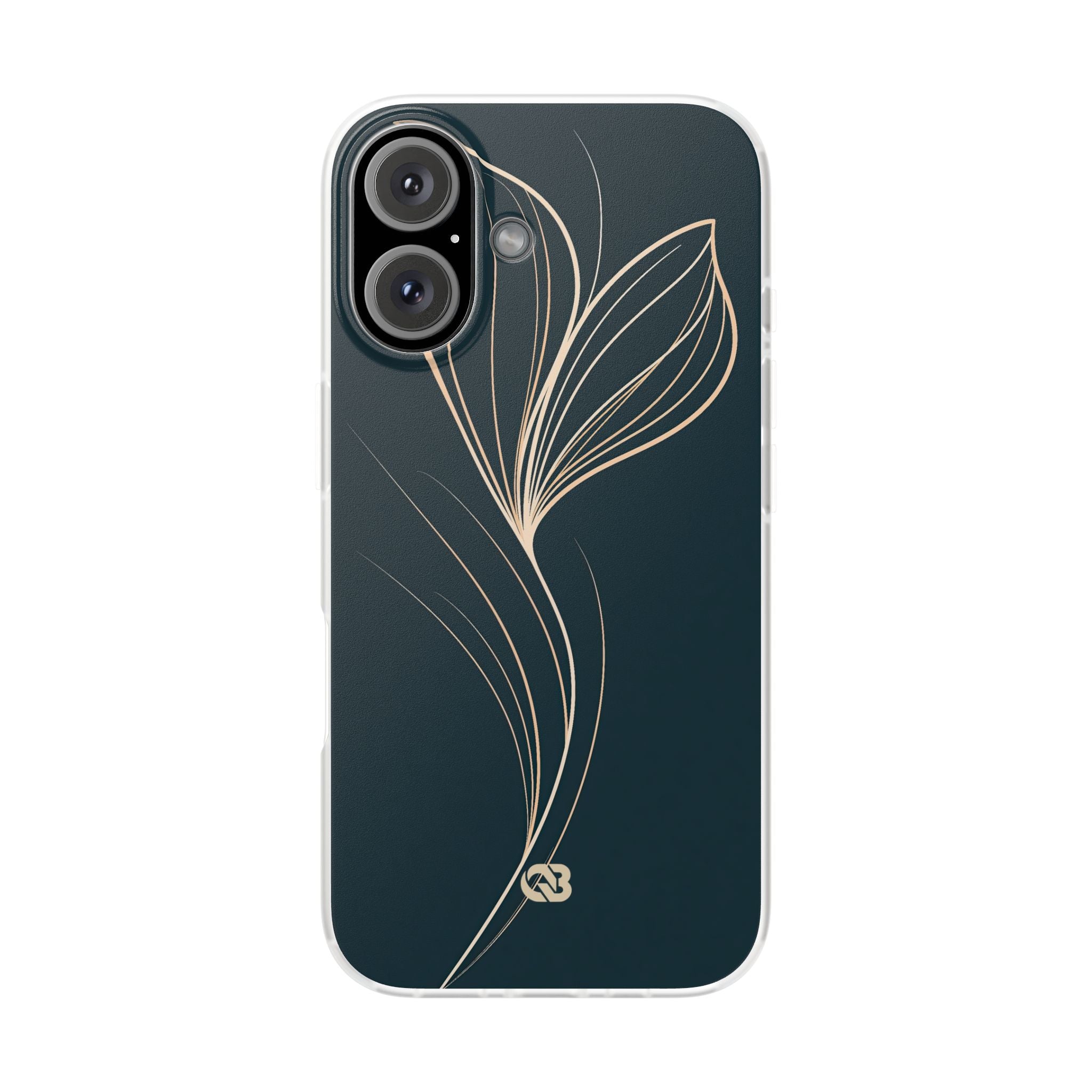Teal Lite Phone Case for iPhone - Sandstone Silk Flora