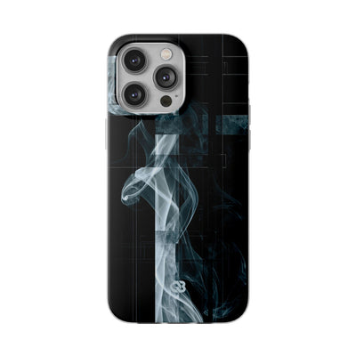 Black Lite Phone Case for iPhone - Arctic Vapor Grid