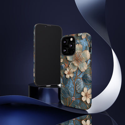 Gilded Blossom Reverie · Tough Phone Case for iPhone · Teal