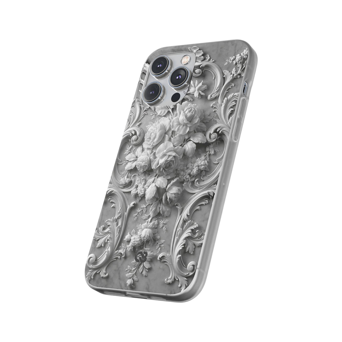 Rococo Marble Rose · Lite Phone Case for iPhone ·  White