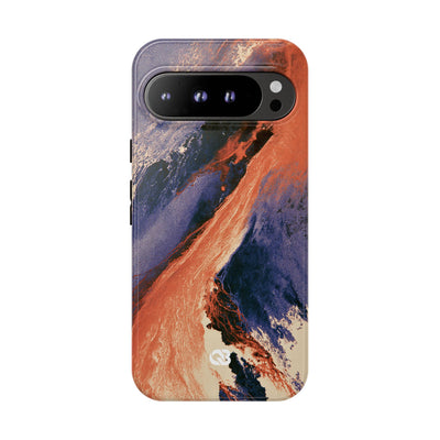 Solar Aura Drift · Tough Phone Case for Pixel ·  Orange