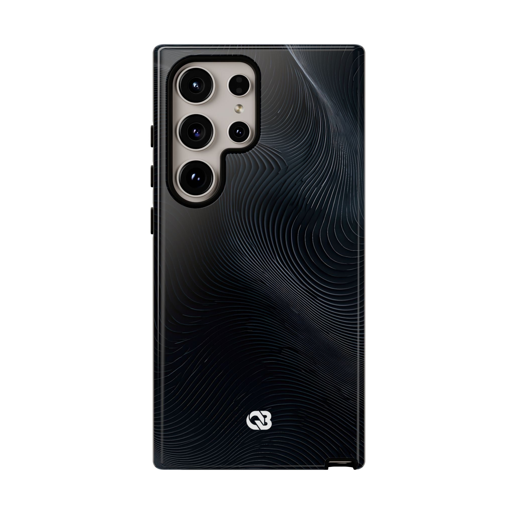 Black Tough Phone Case for Samsung - Obsidian Ridge Flux