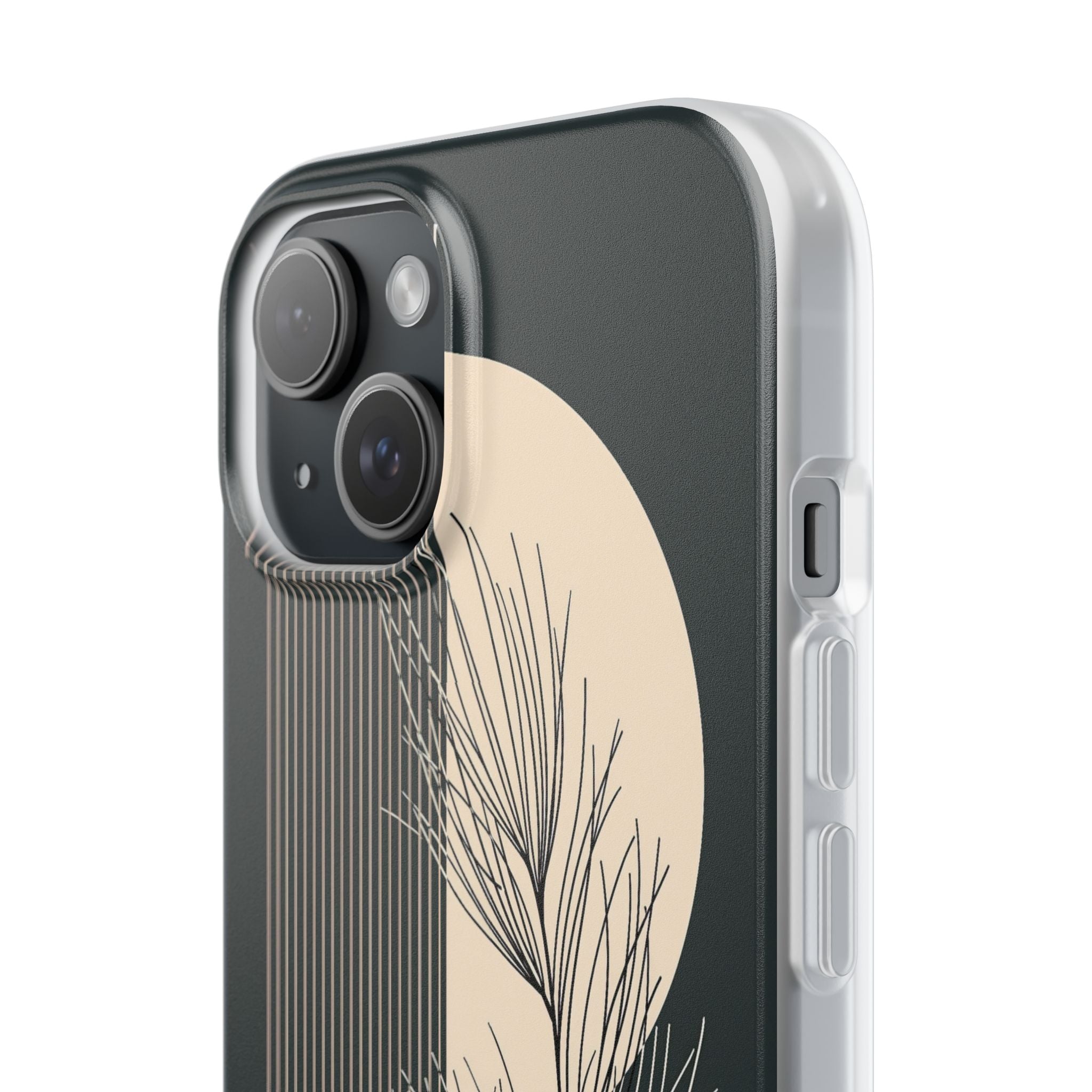 Black Lite Phone Case for iPhone - Obsidian Sand Willow