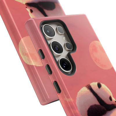 Rose Moon Panda · Tough Coque de téléphone pour Samsung