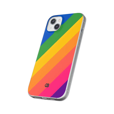 Vibrant Spectrum Slope · Soft Phone Case for iPhone