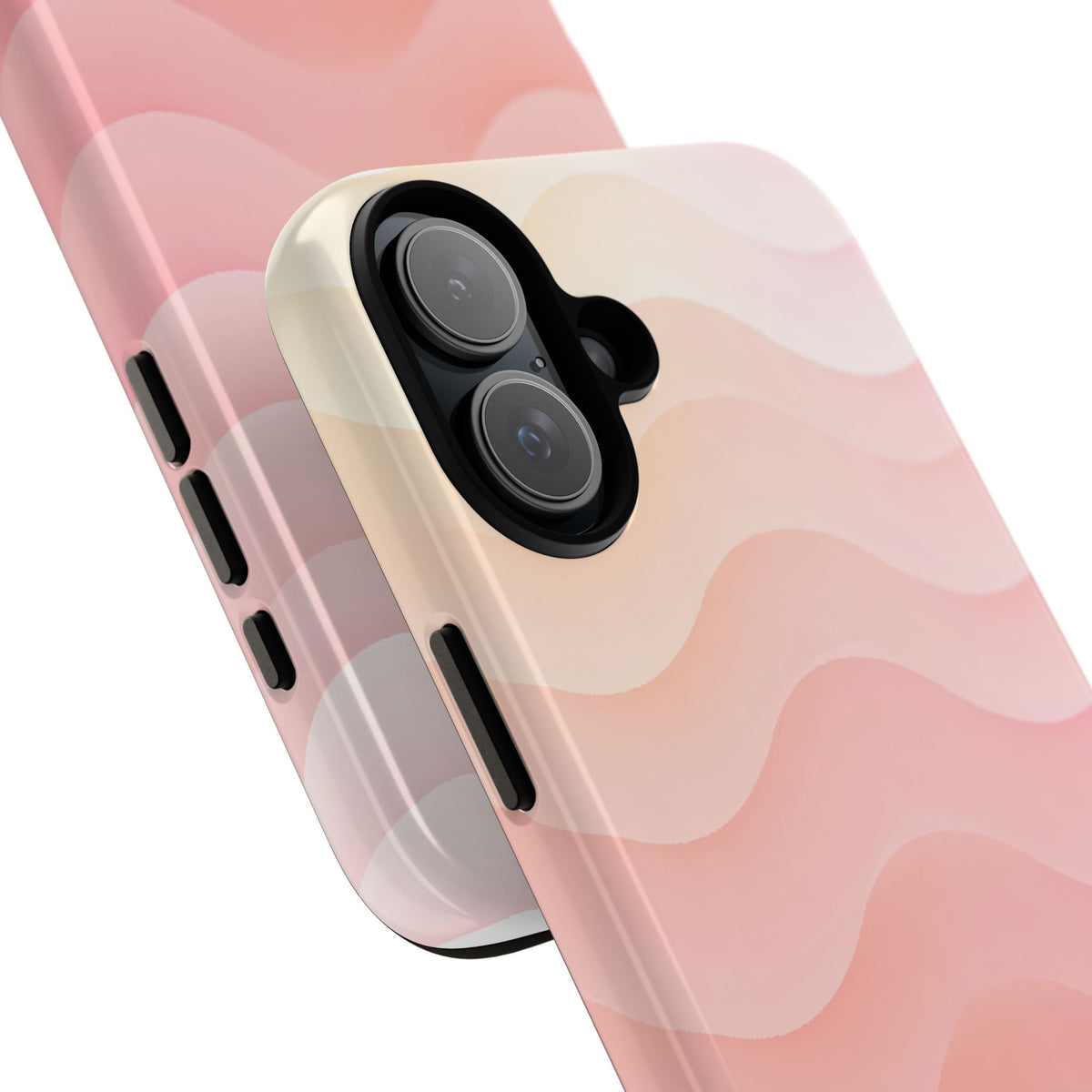 Blush Horizon Waves · Tough Phone Case for iPhone · Pink