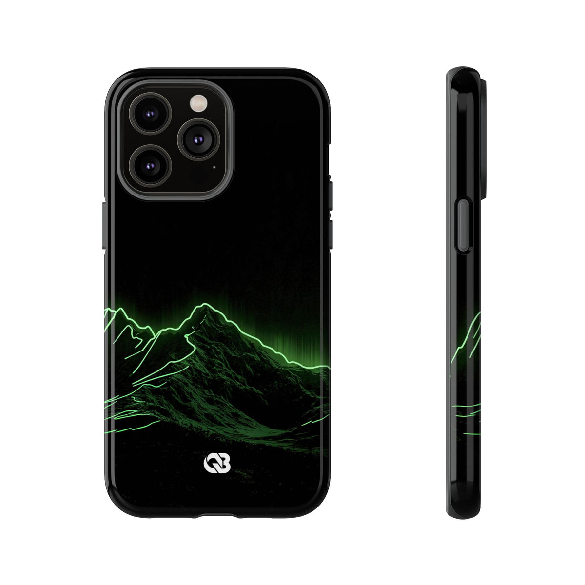Nordic Mountain Contour · Tough Phone Case for iPhone · Black