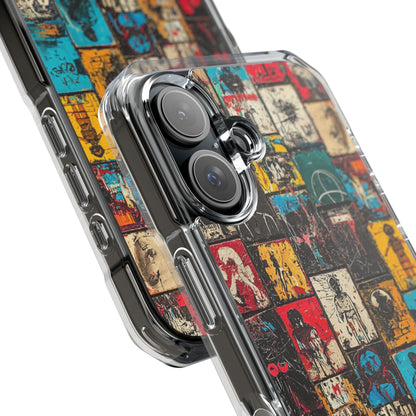 Figured Grid iPhone 16 Case - Impact - CASE•BOB