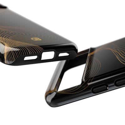 Gold Tough Phone Case for Google Pixel - Burnished Bronze Helix