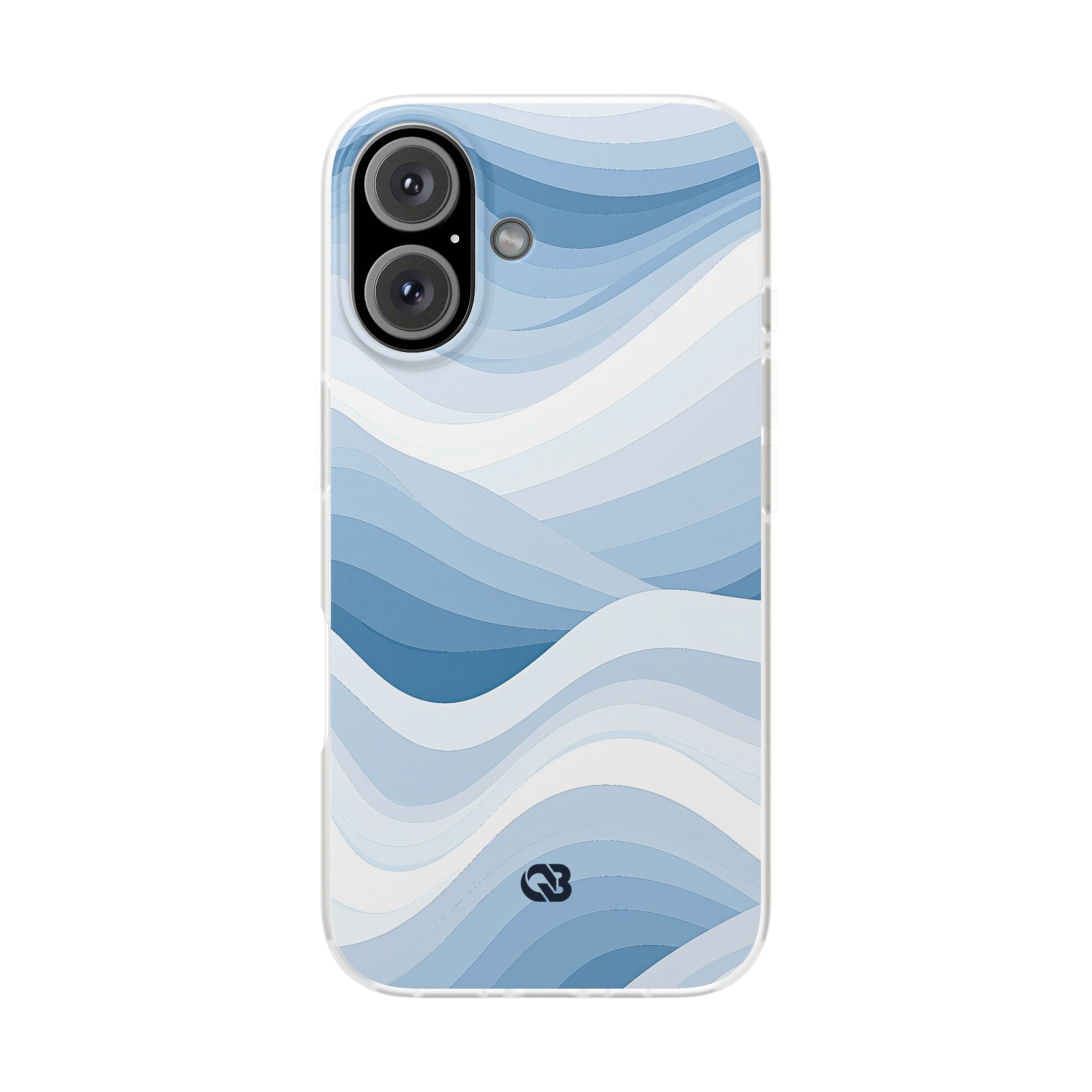 Blue Lite Phone Case for iPhone - Glacial Indigo Flow