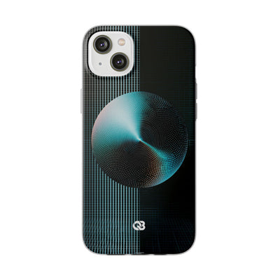 Blue Lite Phone Case for iPhone - Cyan Vector Sphere