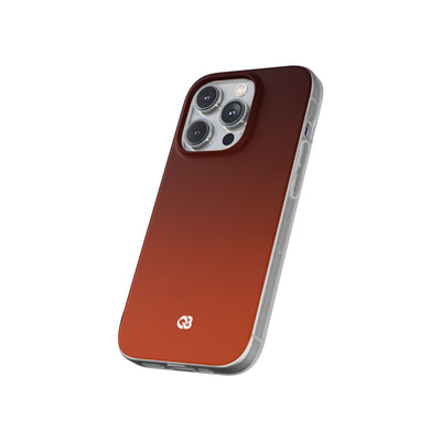 Orange Lite Phone Case for iPhone - Obsidian Ember Fade