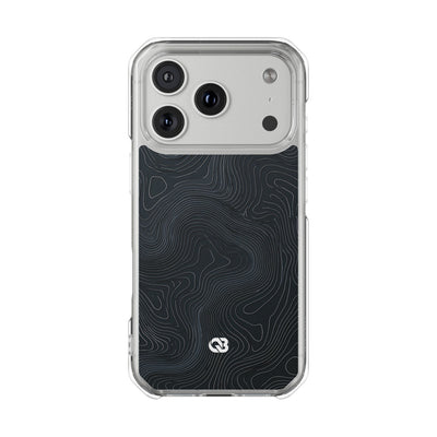 Obsidian Elevation · Clear Impact Magnetic Phone Case for iPhone ·  Black