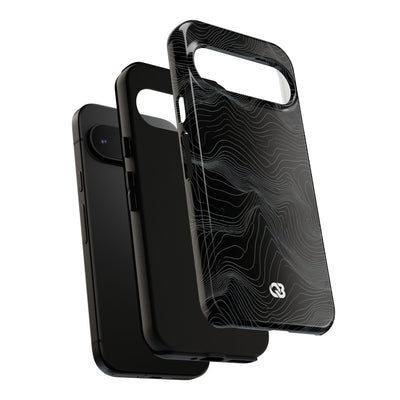 Obsidian Contour Elevation · Tough Phone Case for Pixel ·  Black