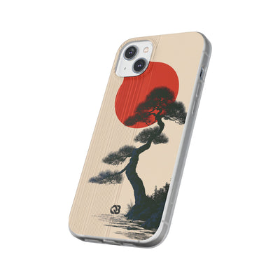 Beige Lite Phone Case for iPhone - Kyoto Crimson Pine