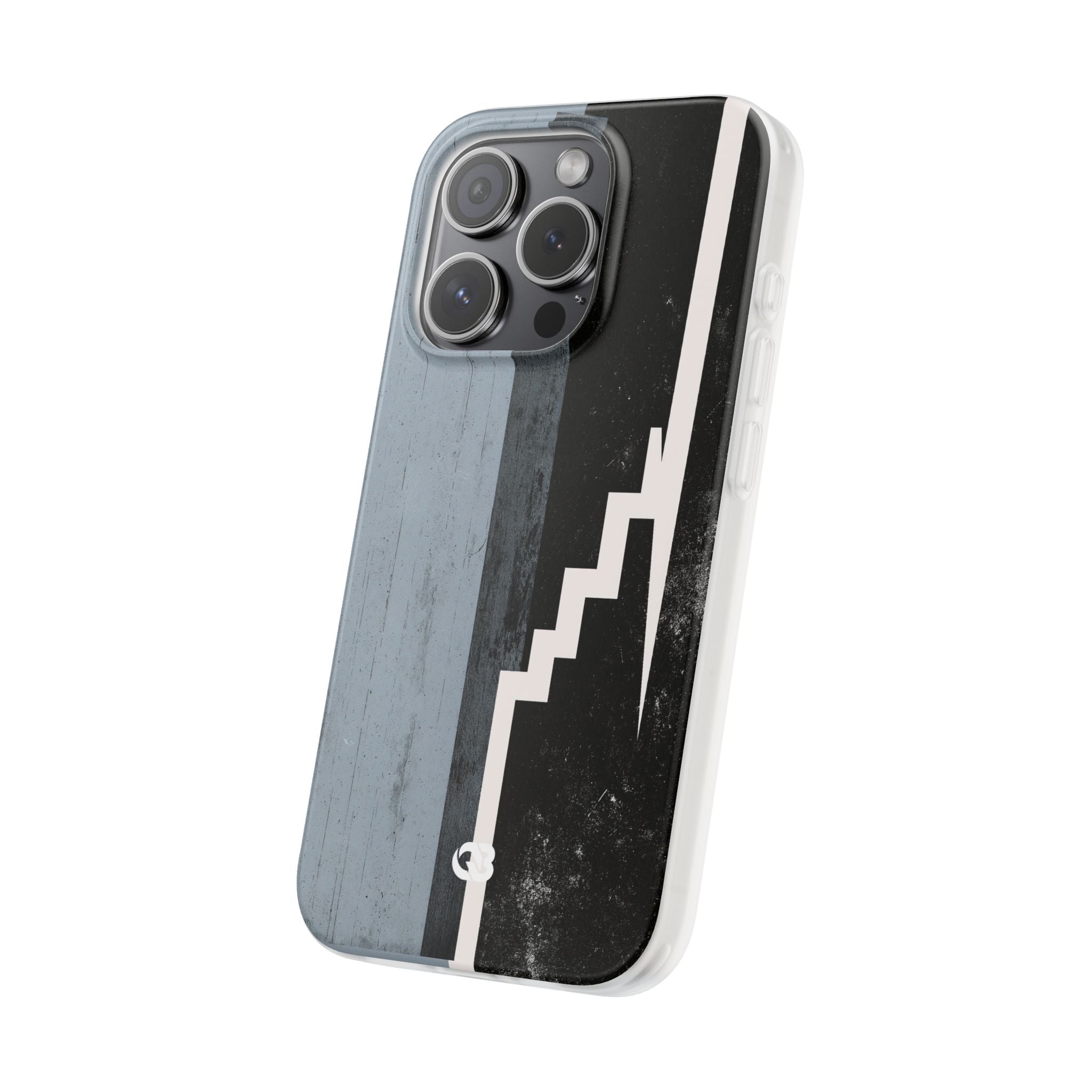 Grey Lite Phone Case for iPhone - Industrial Concrete Void