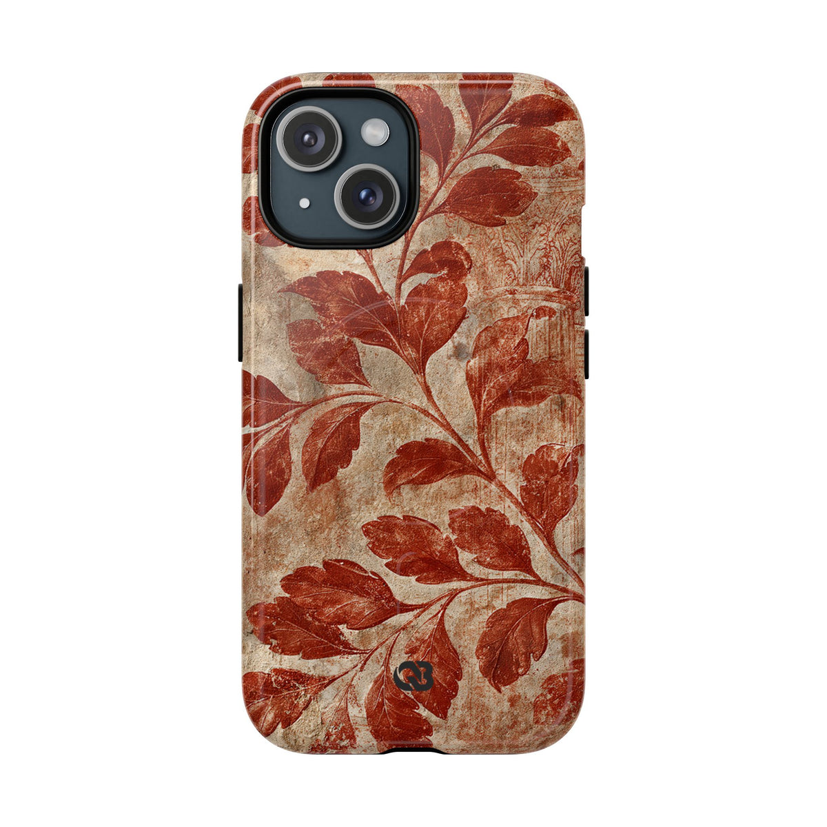 Terracotta Botanical Fresco · Tough 2.0 Magnetic Phone Case for iPhone · Red