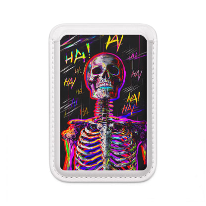 Neon Skeleton Laughter Wallet – MagSafe Ready